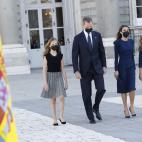 La familia real en el homenaje a las víctimas del covid-19 en 2020.