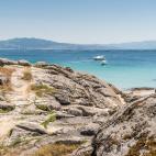 Vista de las Islas Cíes en Pontevedra (Galicia).