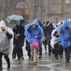 Borrasca Herminia en Santiago de Compostela