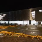 Derrumbe de vallas en Galicia