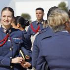 La princesa Leonor en la Base Aérea de los Llanos de Albacete
