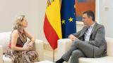 Imagen de archivo de la exvicepresidenta primera del Gobierno Nadia Calviño y el presidente del Gobierno, Pedro Sánchez.