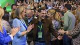 Juanma Moreno, este sábado, durante el Congreso del PP andaluz en Sevlla.