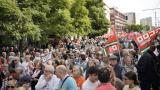 Vista de la manifestación en Sevilla de este domingo.