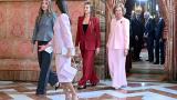 La Infanta Sofía, la reina Letizia, la princesa Leonor y la reina Sofía.