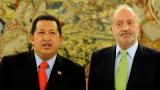 El rey Juan Carlos y Hugo Chávez, en un encuentro en Zarzuela el 11 de septiembre de 2009.