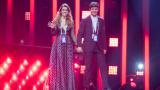 Amaia y Alfred García durante su actuación en Eurovisión 2028.