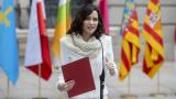 La presidenta de la Comunidad de Madrid, Isabel Díaz Ayuso, en el día de la Constitución.