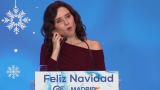 La presidenta de la Comunidad de Madrid, Isabel Díaz Ayuso, en la tradicional cena de Navidad del PP madrileño.