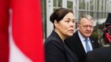 Los ministros de Groenlandia y Dinamarca en los momentos previos a su encuentro con EEUU