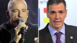 Eros Ramazzotti habla así de Pedro Sánchez.