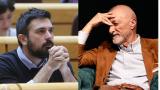 El exsenador Ramón Espinar y el escritor Arturo Pérez-Reverte.