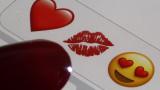 PARIS, FRANCE - FEBRUARY 14: In this photo illustration, emoji or emoticon representing a heart, lips and heart-shaped eyes are displayed on the screen of an iPhone on Valentine's Day on February 14, 2020 in Paris, France. Valentine's Day is known as the Lovers' Day and the celebration of love and romance in many parts of the world. (Photo by Chesnot/Getty Images)