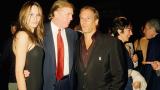 Epstein junto a Donald Trump y Melania
