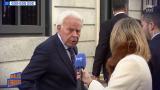 Felipe González atiende a TVE antes de su entrada al Congreso de los Diputados