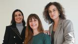 De izquierda a derecha, Paula, María y Adriana López Fontanals, en febrero (NO USAR).