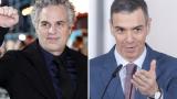 Mark Ruffalo y Pedro Sánchez