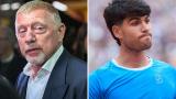 Boris Becker y Carlos Alcaraz.