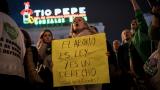 Manifestación por el derecho al aborto en Madrid.