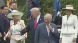 El "irrespetuoso" gesto de Donald Trump con la reina Camila que da la vuelta al mundo