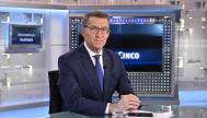 Entrevista al candidato a la Presidencia del Gobierno por el PP, Alberto Núñez Feijóo, en Informativos Telecinco