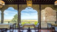Terraza del parador de Oropesa.