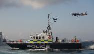 Patrullera de la Policía de Gibraltar en El Estrecho.