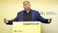 Oriol Junqueras, presidente de ERC, este jueves