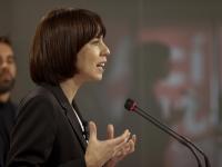 La secretaria general del PSPV y ministra de Ciencia, Diana Morant, comparece el 3 de noviembre de 2025, tras conocer la dimisión del president valenciano Carlos Mazón.