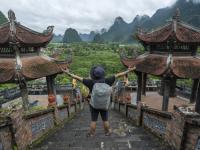 Un turista, en Vietnam.