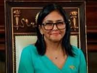 La presidenta interina de Venezuela, Delcy Rodríguez, asiste a su jura del cargo en la Asamblea Nacional, en Caracas, el 5 de enero de 2026.