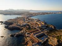 Vista de La Manga del Mar Menor.
