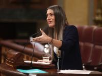 Miriam Nogueras, portavoz de Junts, en la tribuna del Congreso
