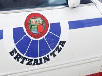 Imagen de archivo de un detalle de un vehículo policial de la Ertzaintza.
