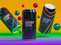Ilustración de unas bebidas energéticas.