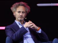 Alex Karp, CEO de Palantir Technologies, en un acto