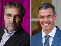 El periodista Jordi Évole y el presidente del Gobierno, Pedro Sánchez.