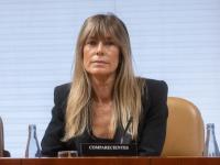 Begoña Gómez, durante su comparecencia en la Asamblea de Madrid