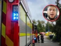 Adrián, bombero.
