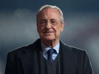 Florentino Pérez, sonriente