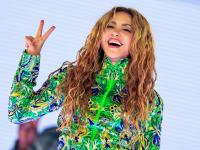 Shakira en un concierto en Brasil