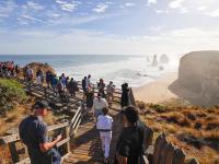 Turistas en las Twelve Apostles.