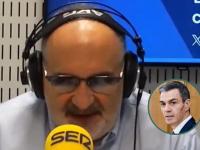 El analista político y profesor universitario Antón Losada; con un detalle del presidente Pedro Sánchez, en el círculo.