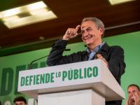 Zapatero en un mitin en Andalucía