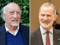 El escrito Manuel Vicent y el rey Felipe VI.