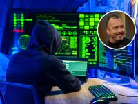 Un hacker y Aberto Pietrobon