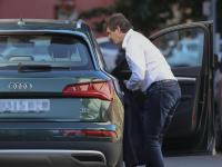David Sánchez, hermano del presidente del Gobierno, a su llegada al tribunal de la Audiencia de Badajoz que juzga su proceso de contratación, el 1 de junio de 2026.