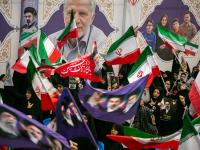 Manifestación a favor del régimen iraní en Teherán