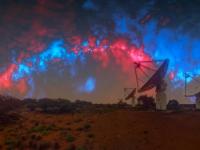 Imagen compartida por la CSIRO sobre su investigación de los campos magnéticos