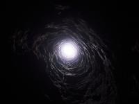 Túnel oscuro fotografiado en Turquía.